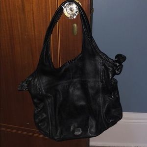 Black leather Kooba purse